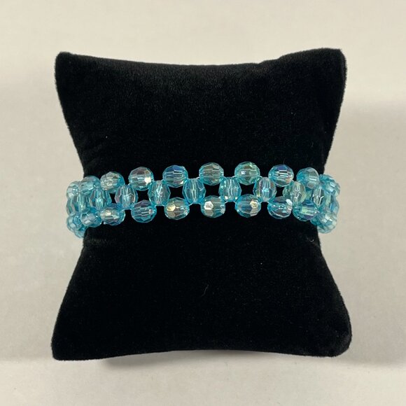 Set of Bracelets! 9 Colors! Acrylic Beads with Cross Weave Pattern! NWT! - Picture 5 of 10